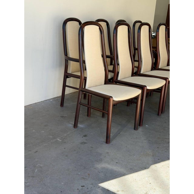 Set of 8 Danish Rosewood Dining Chairs by Boltinge Captain Chairs Mid 20th Century For Sale - Image 9 of 9