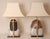 Capodimonte Italian Table Lamps Capodimonte Porcelain King Tut and Cleopatra Gold Lamps - A Pair For Sale - Image 4 of 17