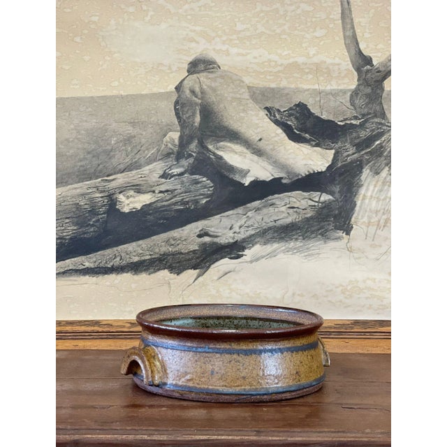 1970s 1970s Speckled Stoneware Bowl For Sale - Image 5 of 9