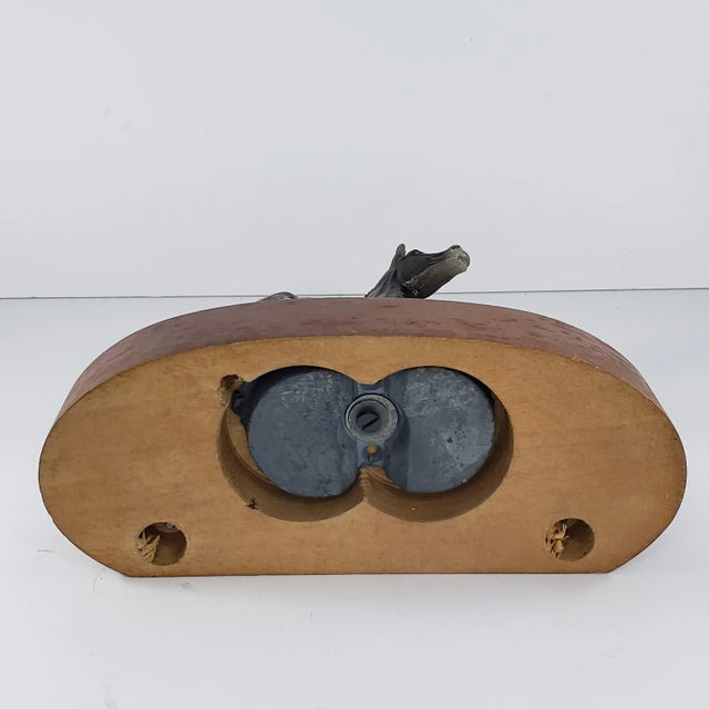 Vintage Mid Century Metal Foal Baby Horse on Wood Base Bookend For Sale - Image 9 of 9