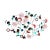 Metal Imagination Colorful Abstract Geometric Metal Wall Sculpture For Sale