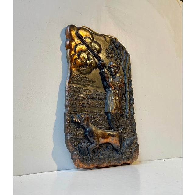 1930s Vintage Art Deco Spelter Relief from Zero, Denmark, 1930s For Sale - Image 5 of 9