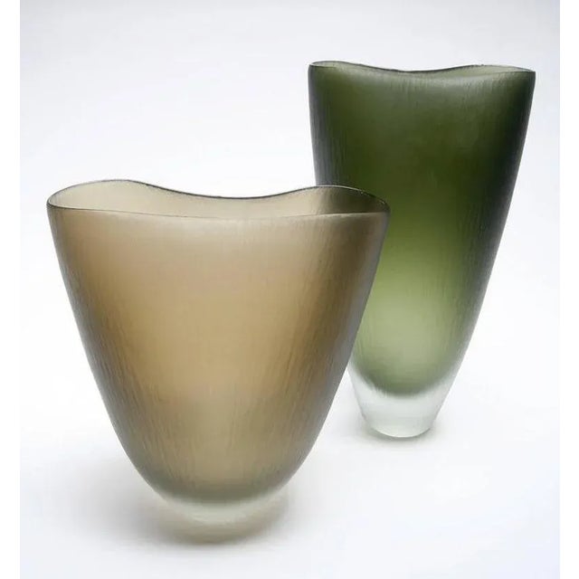 Sage Green Ficus B Murano Vase For Sale In Los Angeles - Image 6 of 7