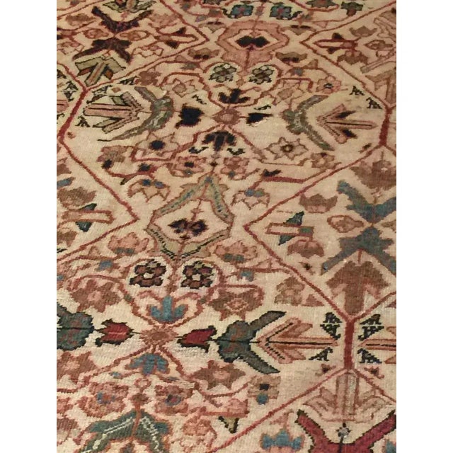 Antique Ivory Mahal 8ft 10in X 12ft 2in For Sale - Image 4 of 8