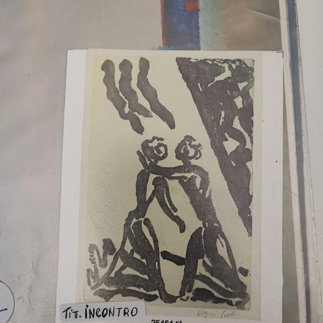 Black Virgilio Guidi, Colour Engraving For Sale - Image 8 of 10