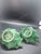Pair Of Vintage Holly Leaf Christmas Candlestick Holders