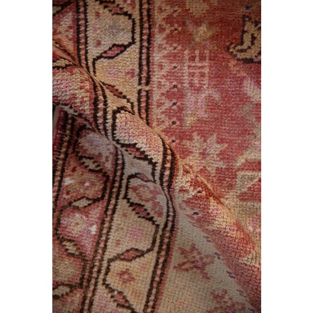 Red Vintage Distressed Kurd Rug Runner - 3'1" X 13'3" For Sale - Image 8 of 10