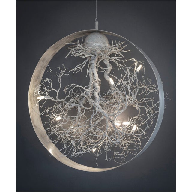 Contemporary Circular Pendant Light by Frankie Cesare For Sale - Image 3 of 10