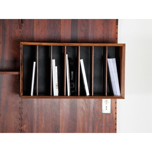 Rosewood Wall Shelving Unit by Poul Cadovious for Cado, 1960s For Sale - Image 13 of 18