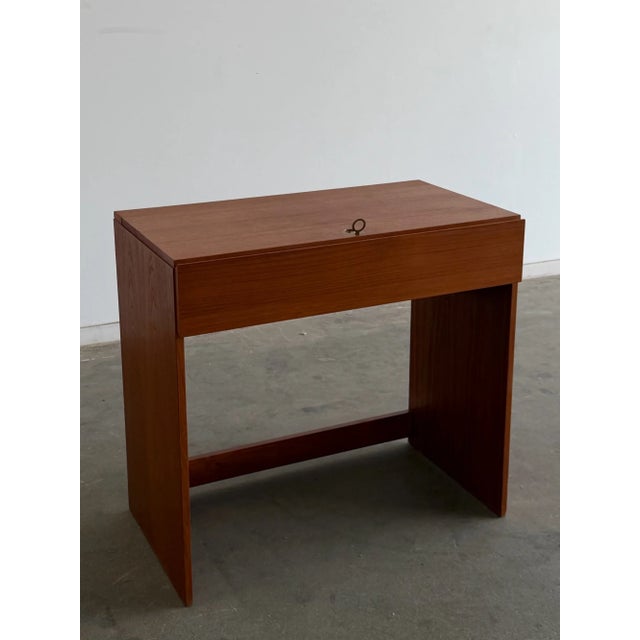 Brown 1970s Teak Vanity by Arne Wahl Iversen For Sale - Image 8 of 16
