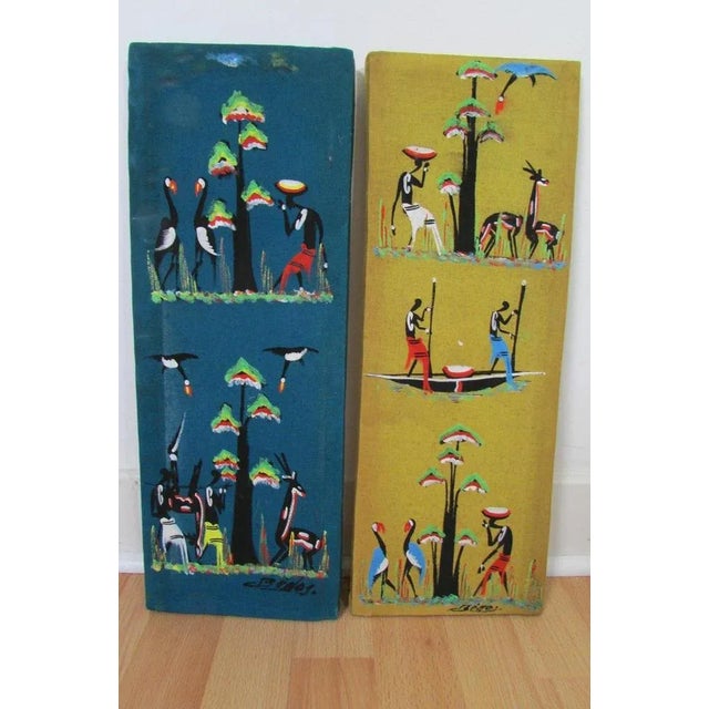 1950s African Textile Artworks, 1950s, Set of 4 For Sale - Image 5 of 7