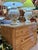 Vintage Restored Organic Modern Pencil Reed Rattan Arch Front Dresser For Sale - Image 12 of 12