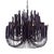 This rustically refined chandelier instantly transforms a space. The multi-tiered form features wooden dowels, finished in...