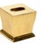 Waved edge tissue box is the perfect way to add a finishing touch to your home or office decor. Featuring a polished brass...