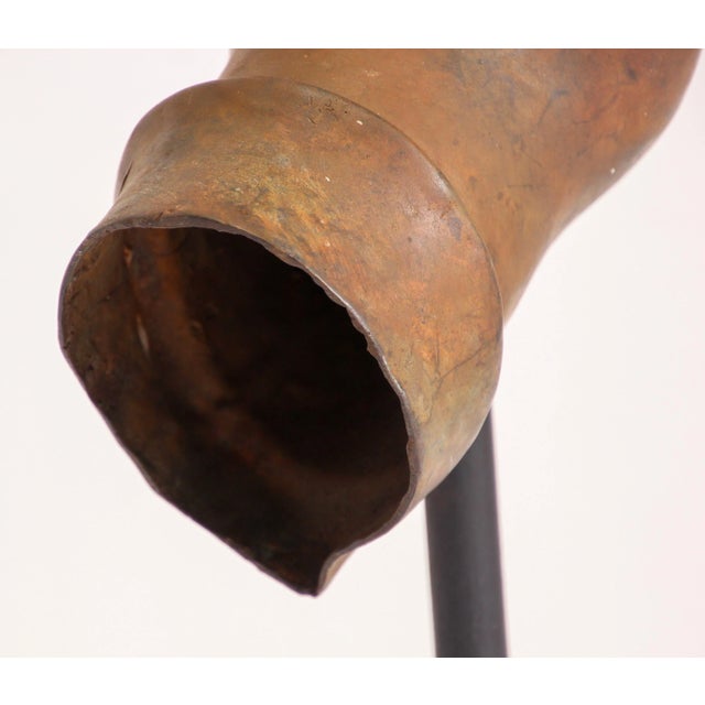 Large Cast Bronze Buddha Hand Sculpture on Stand For Sale - Image 10 of 13