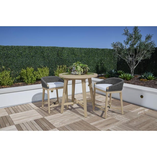 The Montecito Rope Outdoor Counter Stool brings coastal-inspired seating to your patio, deck, or bar area with handwoven...