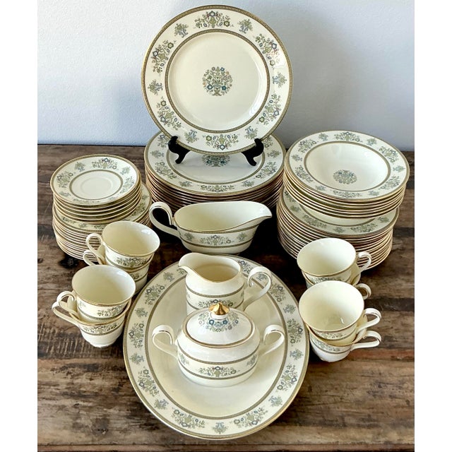 Neoclassical Vintage Regency Minton “Henley” China - Set of 63 For Sale - Image 3 of 10