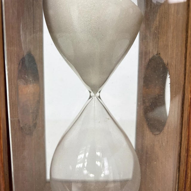 Antique Italian Victorian Wood and Glass Hourglass, 1850s For Sale - Image 12 of 16