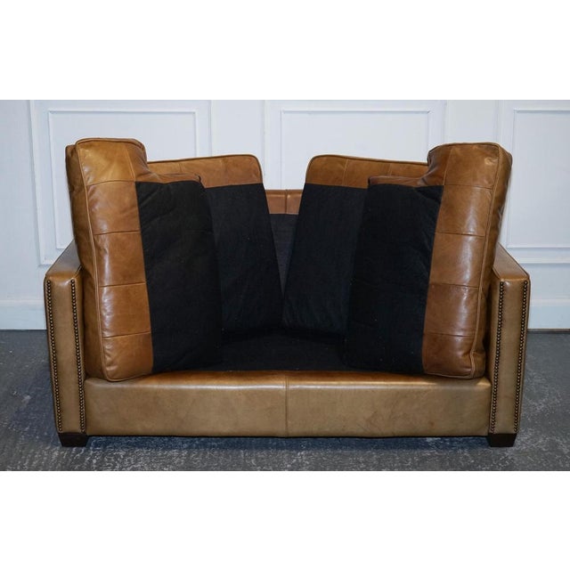 Halo Two Seater Viscount Tan Leather Sofa by Timothy Oulton For Sale - Image 15 of 16