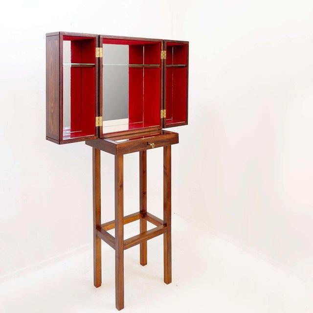 Wooden Bar Cabinet with Marquetry Details, 2010s For Sale - Image 9 of 16
