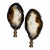 Brazilian Agate Slices Lamp Finials - a Pair For Sale