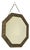 Hall Mirror with Brass Frame, 1920s For Sale