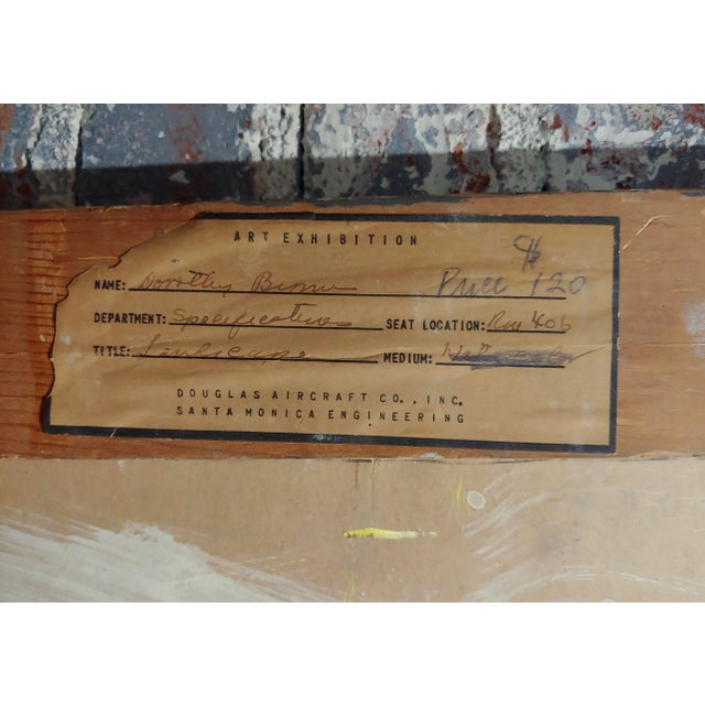 Dorothy Brown - Venice View - 1956 Oil Painting For Sale - Image 9 of 11