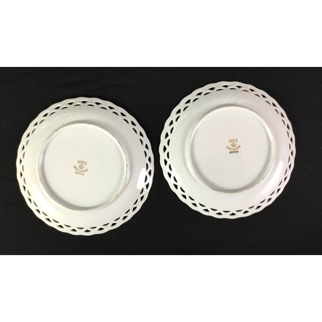 Mid 19th Century H.M.S. Royal Hanover Porcelain Desert Plates- Set of 2 For Sale - Image 4 of 6