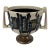 Mid-Century Modern Harsa Israel Hand-Painted Pedestal Compote Bowl by Nehemiah Azaz Era, C. 1950s For Sale