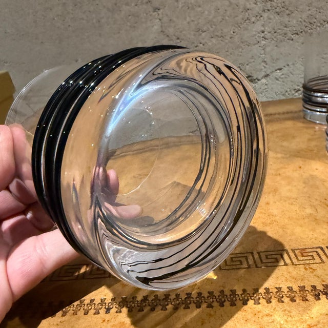 1980s Glasses in Original Box From Neiman Marcus Simon Pearce Era - Set of 4 For Sale - Image 10 of 10