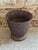Antique cast iron apothecary mortar featuring a flared rim and a round pedestal base. This piece would also make a great...