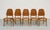 Set of 5 - Mid Century Modern Scandinavian Dining Chairs | Diamond Stitched Upholstery, C. 1960's For Sale In New York - Image 6 of 14