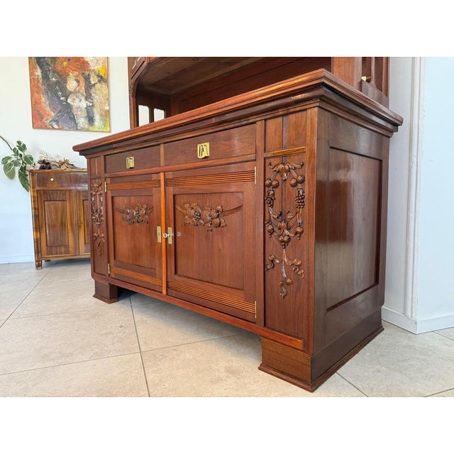 Art Nouveau Buffet in Oak Veneer, 1920s For Sale - Image 10 of 13