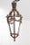 This French 19th century iron and gilt single-light lantern has been professionally rewired, now featuring a modern tube...