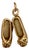 Late 20th Century 14k Gold Ballet Slippers Charm/Pendant For Sale