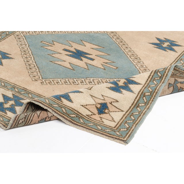 Turkish Antique Handmade Vintage Carpet For Sale - Image 3 of 10