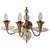 Hollywood Regency Crystal and Brass Wall Sconce with Glass by Lightolier, 1950s For Sale - Image 3 of 18