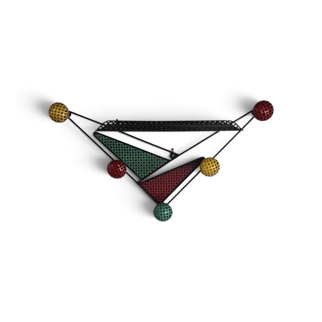 French Wall-Mounted Coat Rack by Mathieu Matégot, 1950s For Sale - Image 10 of 12