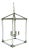 Made Goods Modern Acrylic and Brushed Nickel Xavier Lantern For Sale