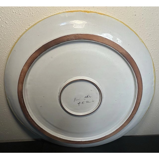 Vintage 1950’s Peruvian Fabrica Ceramica Artistica Pottery Matador/Bull Charger For Sale In New Orleans - Image 6 of 6