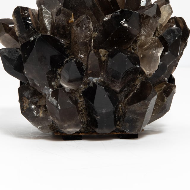 Gemstone Votive Holder in Smoky Quartz Classic For Sale - Image 7 of 7