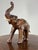 Very nice with leather -lined elephant. Originally from England, early 20th century. Perfect condition. Dimensions: 47h x...