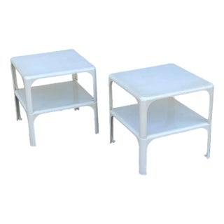 Vintage Demetrio 45 Abs Stacking Tables, Magistretti for Artemide Mid Century For Sale