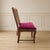 Chippendale Vintage Burgundy Velvet Pierced-Back Dining Chair For Sale - Image 3 of 4