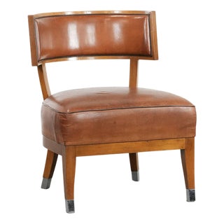 Vintage Cocktail Chair in Sheepskin For Sale