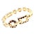 Cartier Panthere 18k Gold Black Lacquer Spot Link Bracelet Paper For Sale