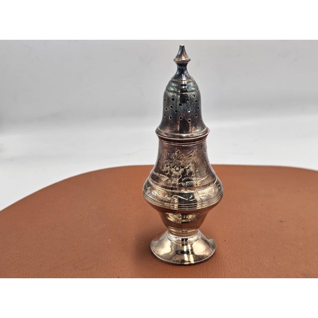 Antique Plated Pepper or Salt Container, 1890s For Sale - Image 9 of 9