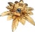 Hollywood Regency Florentine Flower-Shaped Gilt Flush Mount from Hans Kögl, Italy, 1960s For Sale - Image 6 of 18