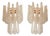 Murano Glass Gold Wall Sconces by Simoeng, Set of 2 For Sale