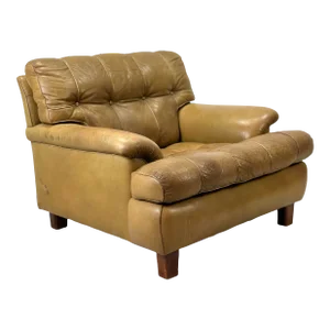 1960s Arne Norell Leather “Mexico” Lounge Chair